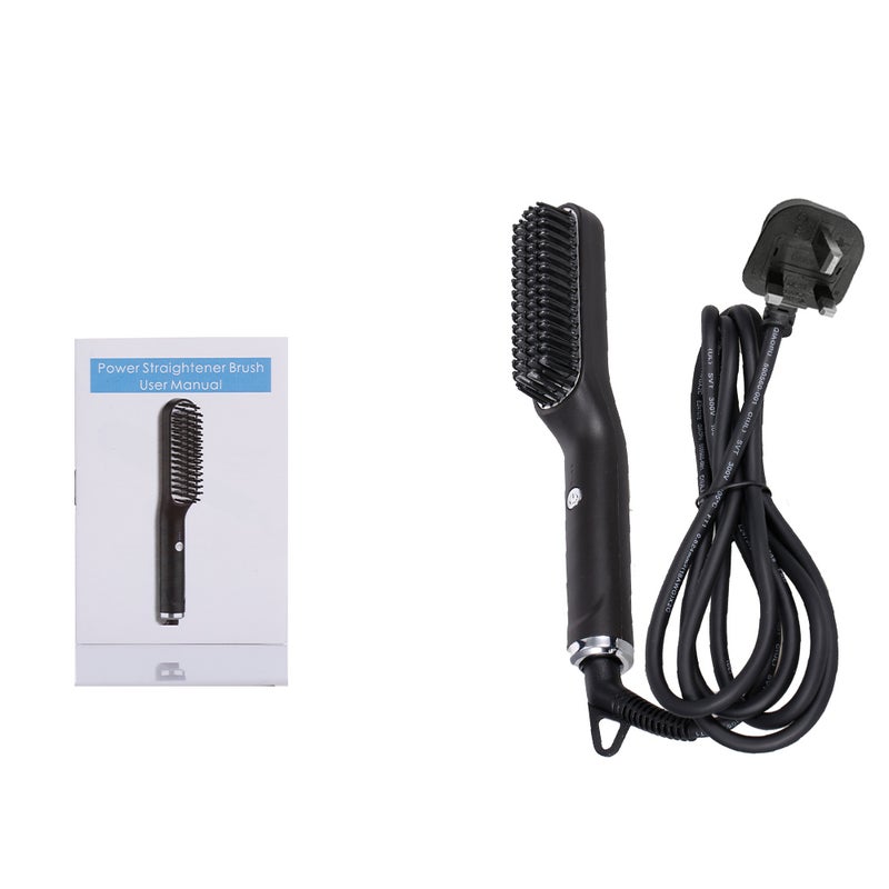 Hair Straightener Brush Electric Straightening Comb 3 Levels Temperature Lock Fast Heating Auto-Off Hot Comb - Image 4
