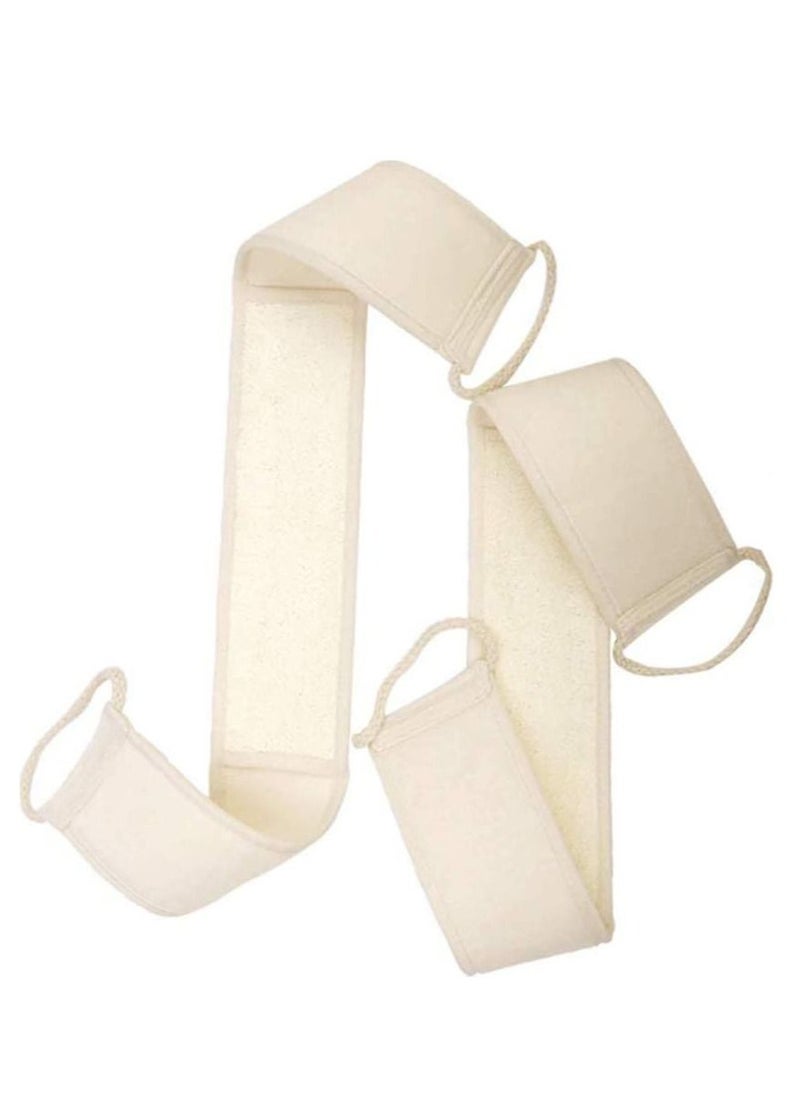 NIBEMINENT 2pcs Scrubbing Strap Luffa Back Scrubber Double Side Exfoliating Loofah for Shower Bath Body Cleaning Removing Dead Skin Grease Suitable Men and Women  - Image 1