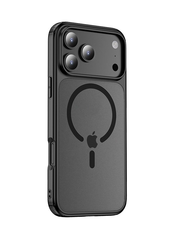general Case for iPhone 17 Pro , Phone Case Slim Black Translucent Matte Shockproof Phone Cover with Camera Control  Full-Body Protection - Image 1