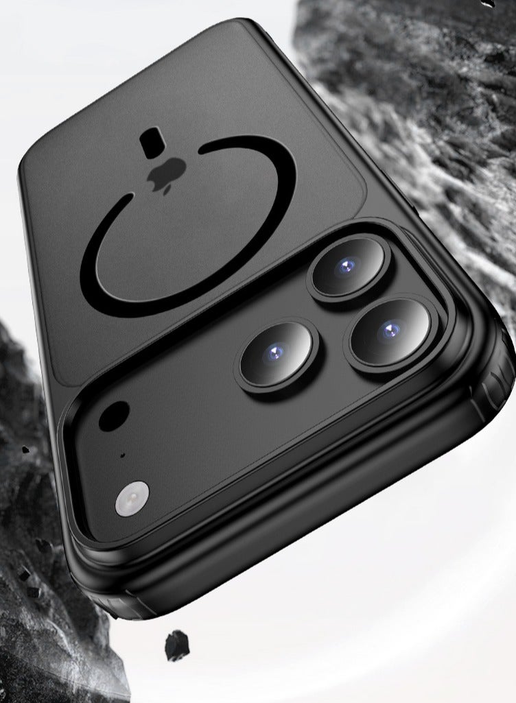 general Case for iPhone 17 Pro , Phone Case Slim Black Translucent Matte Shockproof Phone Cover with Camera Control  Full-Body Protection - Image 3