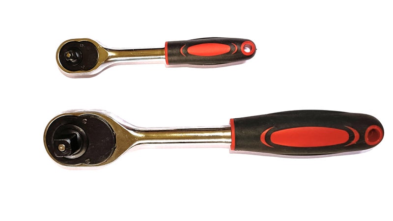 SNE Universal Ratchet Heavy Duty Tool 1/2 and 1/4 inch Wrench spanner Double Sided - Image 1