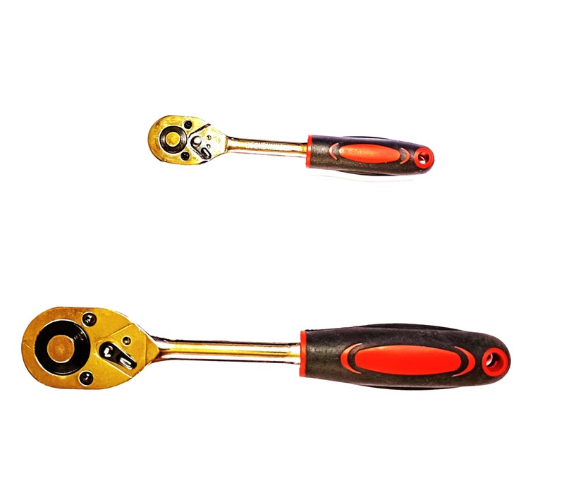 SNE Universal Ratchet Heavy Duty Tool 1/2 and 1/4 inch Wrench spanner Double Sided - Image 5