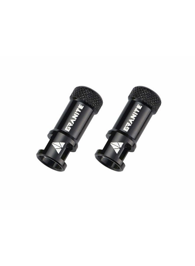 Granite Juicy Valve Cap with Valve Core Removing Function (Black) - Image 1