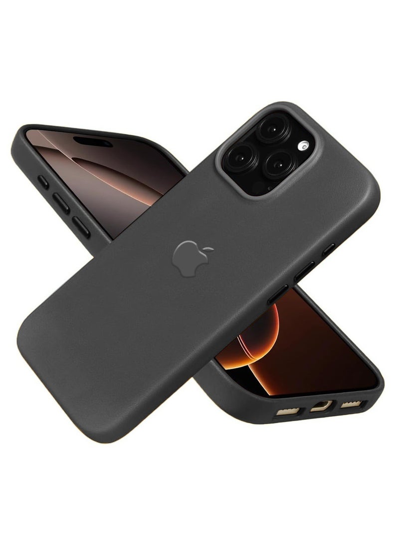 Techie Apple iPhone 16 Pro Leather Case with MagSafe - Black - Image 1