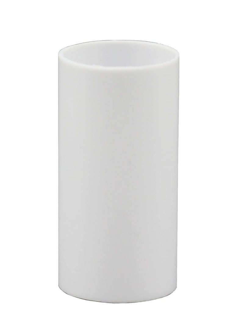 Creative Hobbies Set of 6, 3 Inch Tall White Plastic Candle Covers Sleeves Chandelier Socket Covers ~Standard (Medium) Base - Image 2