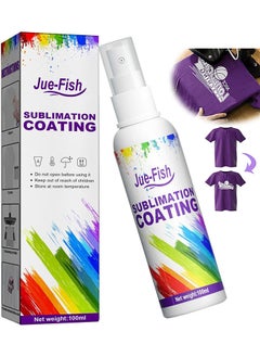 JUE-FISH Sublimation Coating Spray, Sublimation Coating Spray For All Fabric, Including 100% Cotton, Polyester, Carton, Tote Bag, Pillows, Mugs, Canvas, Quick Dry And Super Adhesion, High Gloss Vibrant Color  - Image 1