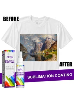 JUE-FISH Sublimation Coating Spray, Sublimation Coating Spray For All Fabric, Including 100% Cotton, Polyester, Carton, Tote Bag, Pillows, Mugs, Canvas, Quick Dry And Super Adhesion, High Gloss Vibrant Color  - Image 2