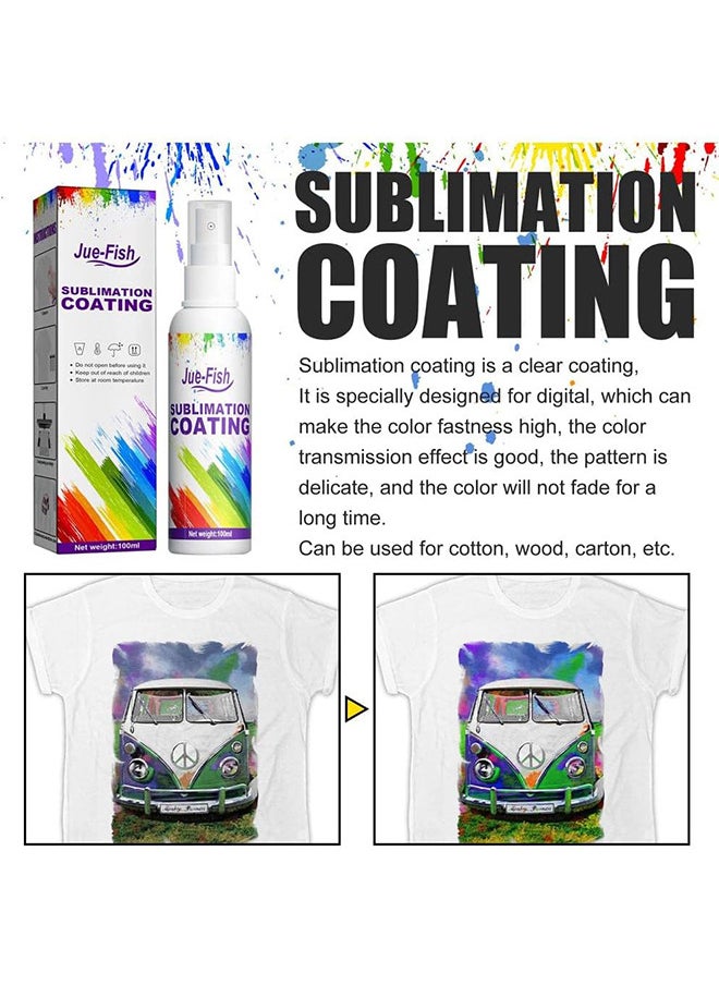 Sublimation Coating Spray, Sublimation Coating Spray For All Fabric, Including 100% Cotton, Polyester, Carton, Tote Bag, Pillows, Mugs, Canvas, Quick Dry And Super Adhesion, High Gloss Vibrant Color