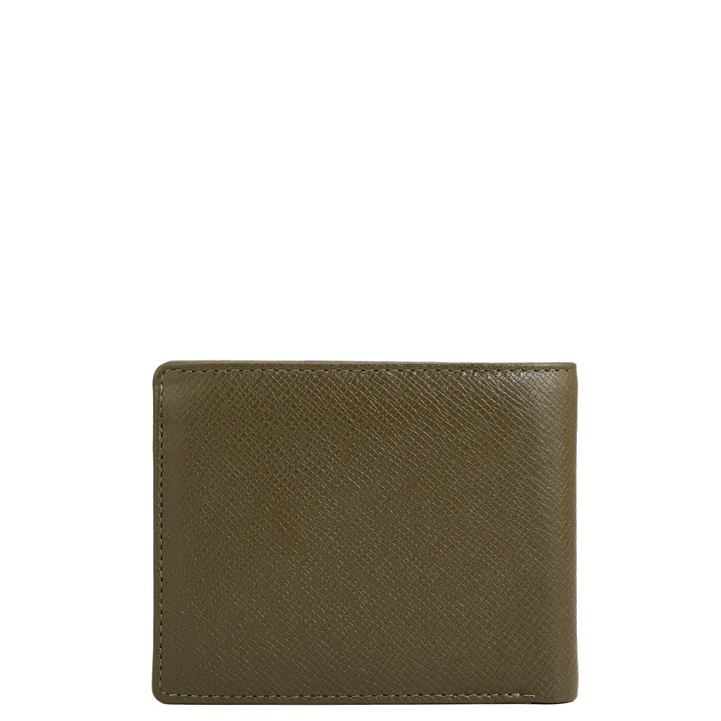 Da Milano  Military Green Bifold Leather Mens Wallet for Men | Best Price UAE