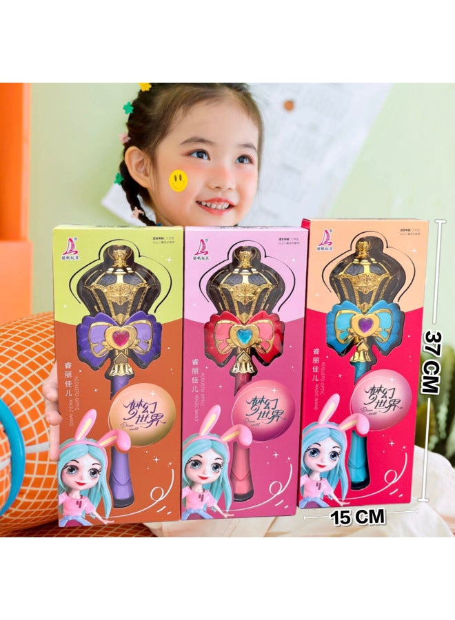 ألعاب الأطفال والبنات ألعاب محاكاة المطبخ واللعب المنزلي تناسب الألعاب التعليمية ومؤسسات التدريب وتجديد الهدايا - المواصفات: 5510 Rui Jia Magic Wand 【3 ألوان عشوائية】】 - Image 1