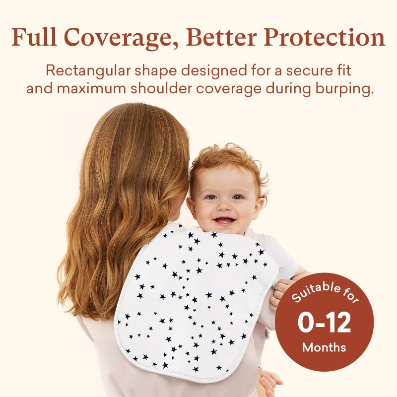 littogoose Premium 8-Pack Waterproof Baby Burp Cloths, Extra Large 13"X26" Soft Absorbent Burping Clothes for Newborns and Infants, Baby Shower Boys Girls - Image 5