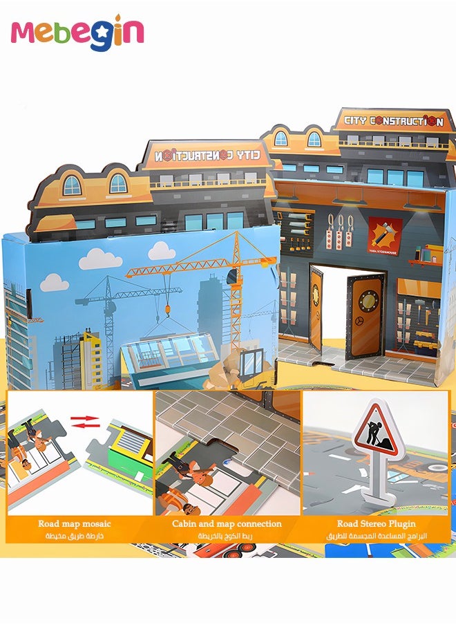 MEBEGIN Construction Vehicle Toys With Play Mat For Kids  Disassembly And Assembly Of Track Toy Car Perfect Toy Cars Party Supplies  - Image 2