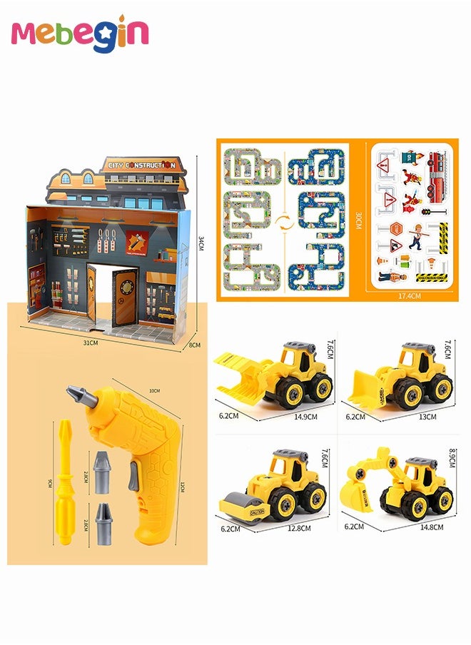 MEBEGIN Construction Vehicle Toys With Play Mat For Kids  Disassembly And Assembly Of Track Toy Car Perfect Toy Cars Party Supplies  - Image 5