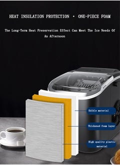 OASIS DESERT Ice Machine Commercial 15kg Household Small Intelligent Mini Automatic Round Ice Making Machine  - Image 4