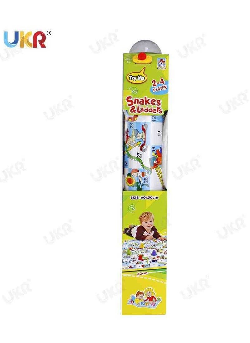 UKR UKR Folding Snakes & Ladders Board Game – Classic Family Game for Adults & Kids | Portable, Travel-Friendly Entertainment for Family Game NightUKR Folding Snakes & Ladders Board Game – Classic Family Game for Adults & Kids | Portable, Travel-Friendly Entertainment for Family Game Night  - Image 3