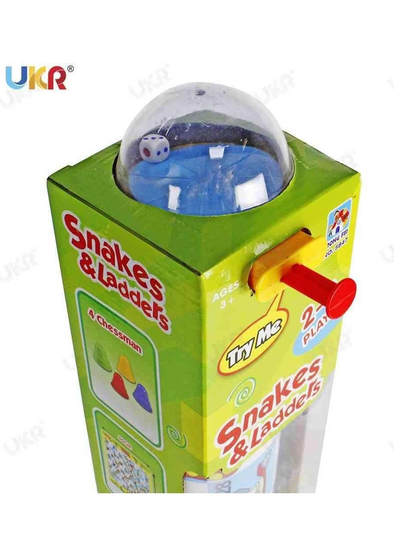 UKR UKR Folding Snakes & Ladders Board Game – Classic Family Game for Adults & Kids | Portable, Travel-Friendly Entertainment for Family Game NightUKR Folding Snakes & Ladders Board Game – Classic Family Game for Adults & Kids | Portable, Travel-Friendly Entertainment for Family Game Night  - Image 4