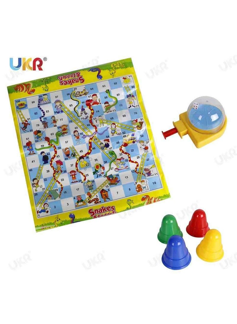 UKR UKR Folding Snakes & Ladders Board Game – Classic Family Game for Adults & Kids | Portable, Travel-Friendly Entertainment for Family Game NightUKR Folding Snakes & Ladders Board Game – Classic Family Game for Adults & Kids | Portable, Travel-Friendly Entertainment for Family Game Night  - Image 2