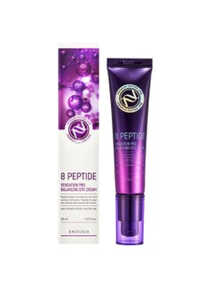ENOUGH Enough 8 Peptide Sensation Pro Balancing Eye Cream 30ml  Advanced Skincare for Brighter Eyes Minimizes Puffiness Dark Circles and Fine Lines  Korean Beauty Essential for Youthful Radiance 