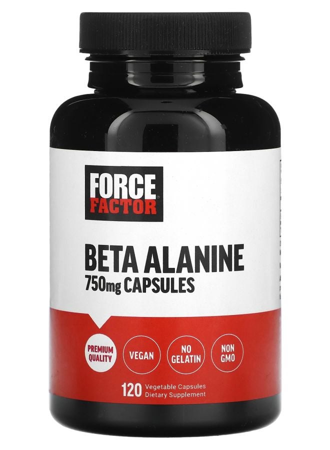 Force Factor Beta Alanine 750 mg 120 Vegetable Capsules