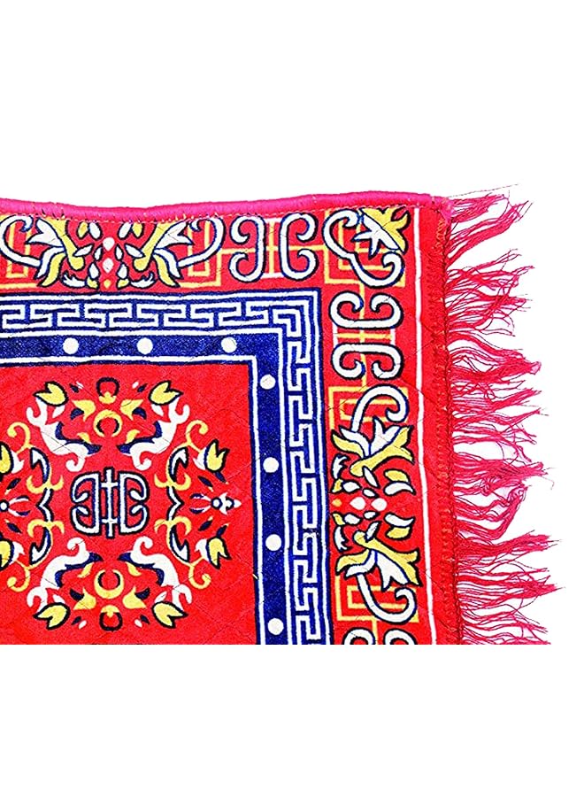 Kuber Industries Velvet Bed Side Runner Home Kitchen Living Area Office Entrance And Multi Purpose Runner 6 Feet X 2 Feet Red Ctktc34006 - Image 2