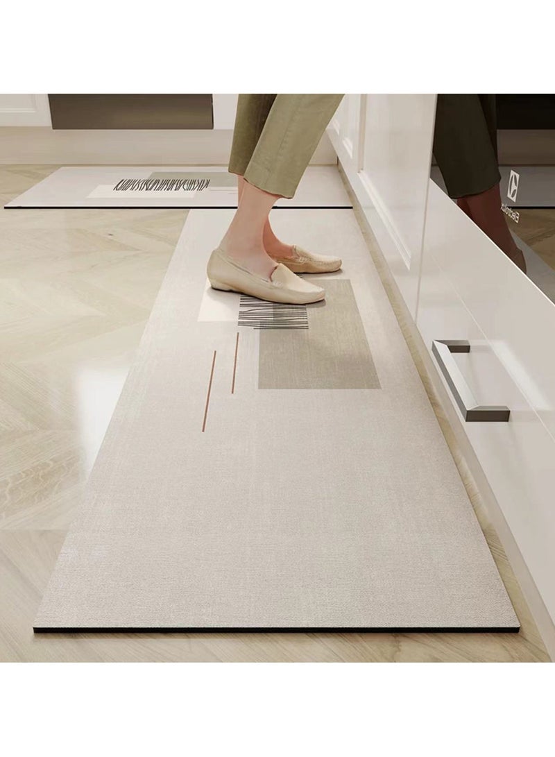 TYCOM Diatom Kitchen Rugs Kitchen Mat Non-Slip Fluffy Soft Plush Microfiber Shower Carpet Rug Machine Washable Quick Dry Ultra Kitchen Mats 45 By 75 And 45 By 120 CM Leisure.