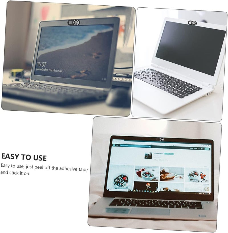 3pcs Ultra-Thin Webcam Cover Slide for Laptop Unique Privacy Stop Taking Picture Pattern Easy to Install Camera Cover for Computer Tablet and Mobile Devices - Image 5