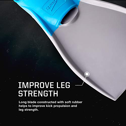 Speedo Unisex-Adult Swim Training Fins Rubber Long Blade - Image 3