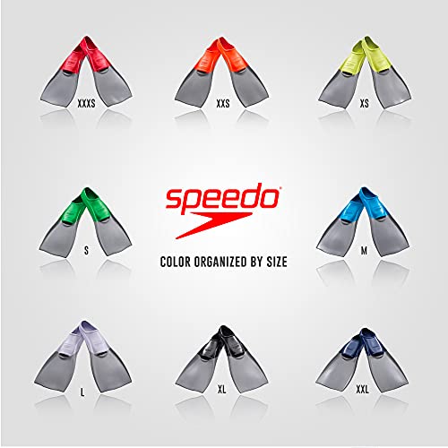 Speedo Unisex-Adult Swim Training Fins Rubber Long Blade - Image 2