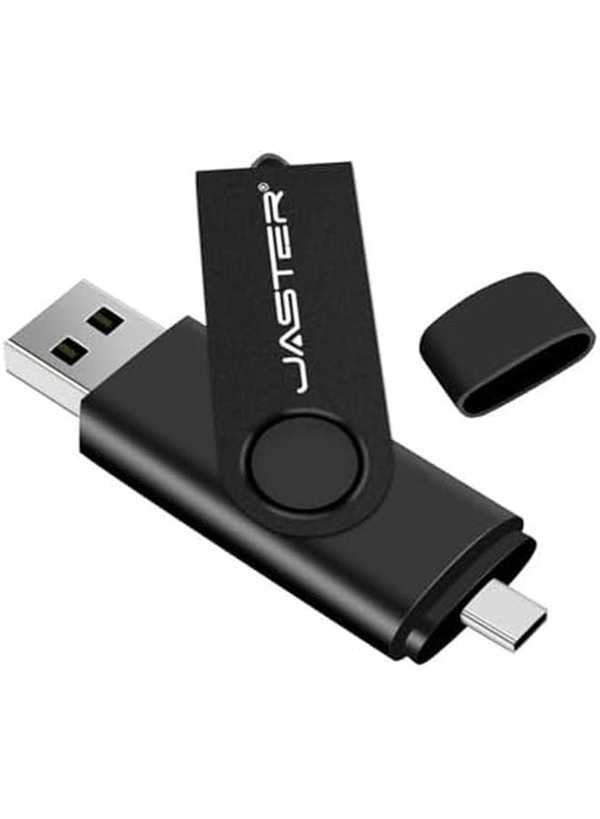 64GB Black Type C 2 in 1 Dual USB OTG Pendrive USB 2 0 Flash Drive Memory Stick - Image 1