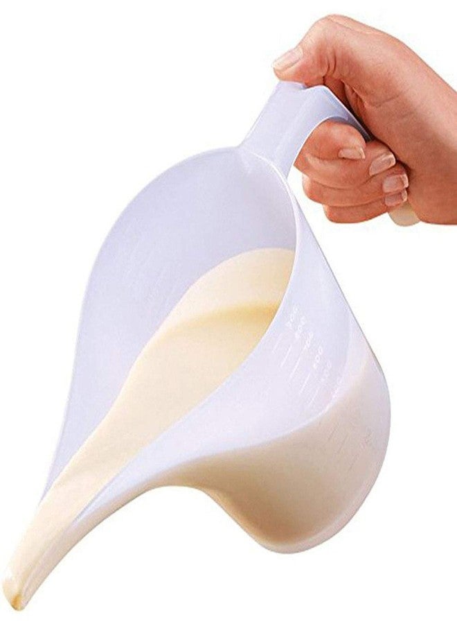 PZRT PP Measuring Pitcher Tip Mouth Plastic Measuring Jug Cup Graduated Surface Cooking Kitchen Bakery Tool Liquid Measure Jug Supplies, 33.8 oz./ 1000ml Capacity - Image 3