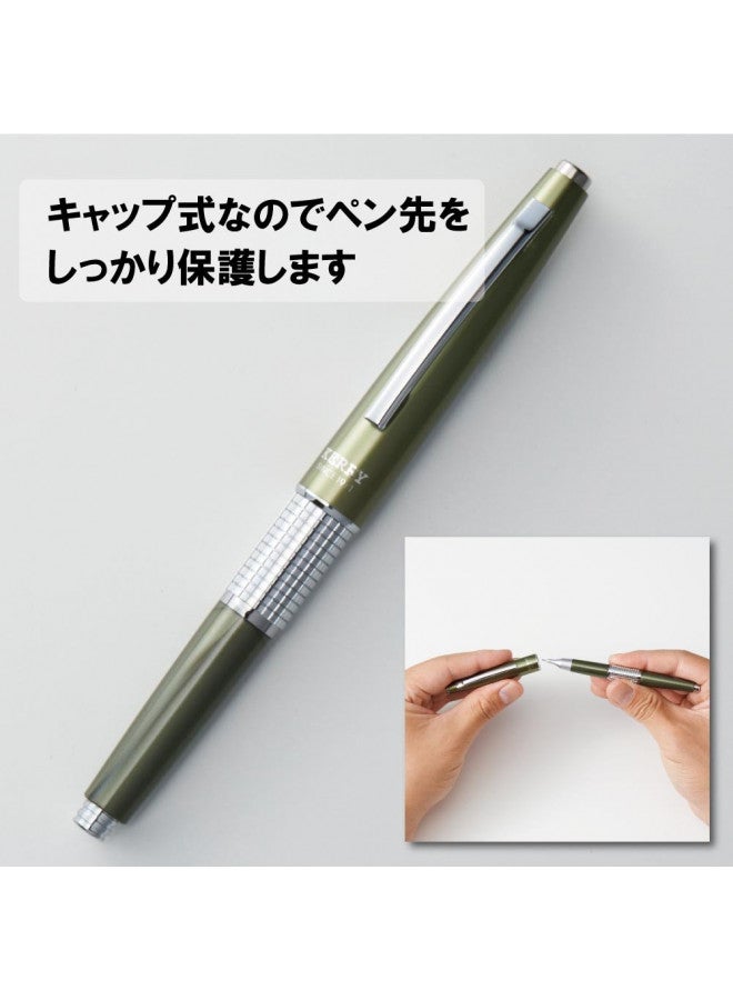 Pentel Sharp Kerry Mechanical Pencil - 0.5 mm - Olive Green Body (P1035-KD) - Image 5