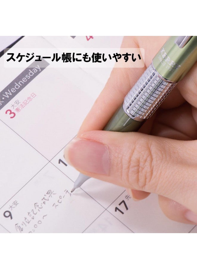 Pentel Sharp Kerry Mechanical Pencil - 0.5 mm - Olive Green Body (P1035-KD) - Image 3
