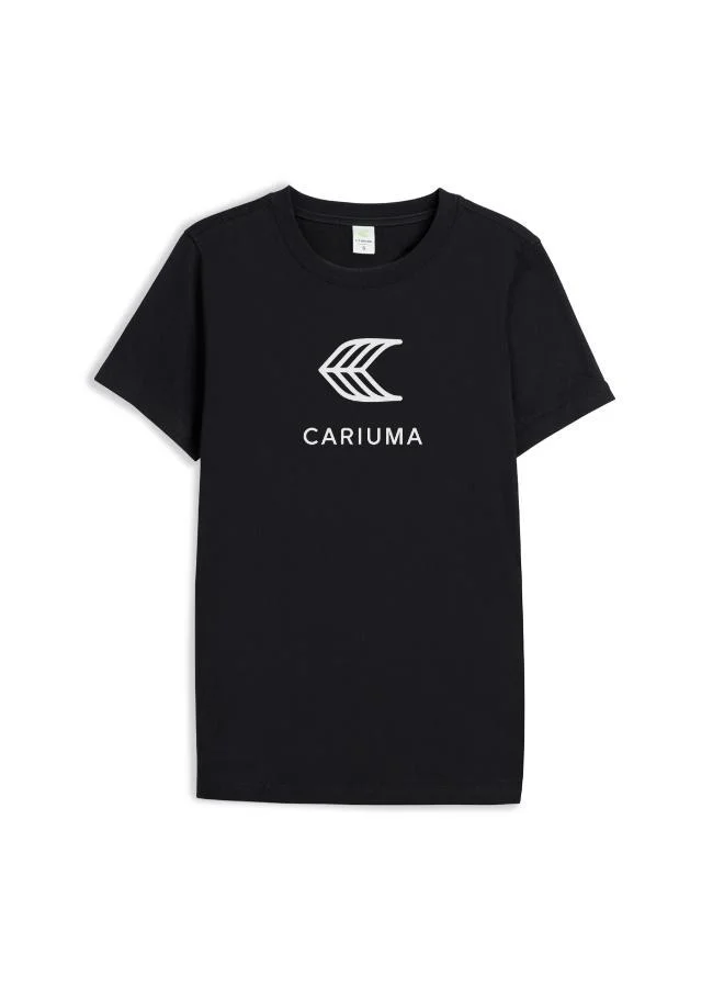 كاريوما يشيرت أسود بشعار أوف وايت
