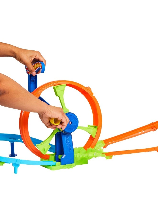 Hot Wheels Rapid Launch & Loop Action Turbine Challenge Playset