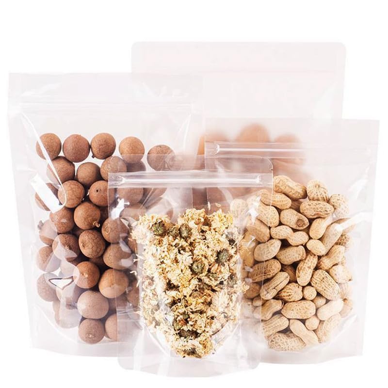 DEERA Clear Transparent Ziplock Storage Pouch 100x135mm Pack of 100 - Image 1