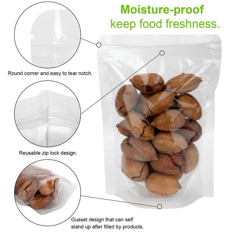 DEERA Clear Transparent Ziplock Storage Pouch 100x135mm Pack of 100 - Image 5