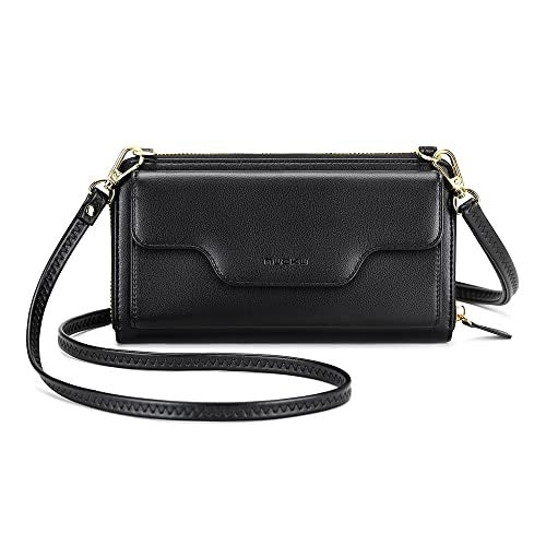 nuoku Women's Crossbody Bag, Navy Blue, RFID Wallet, Adjustable Strap, Fits Most Phones up to 6.7 inches - Image 1