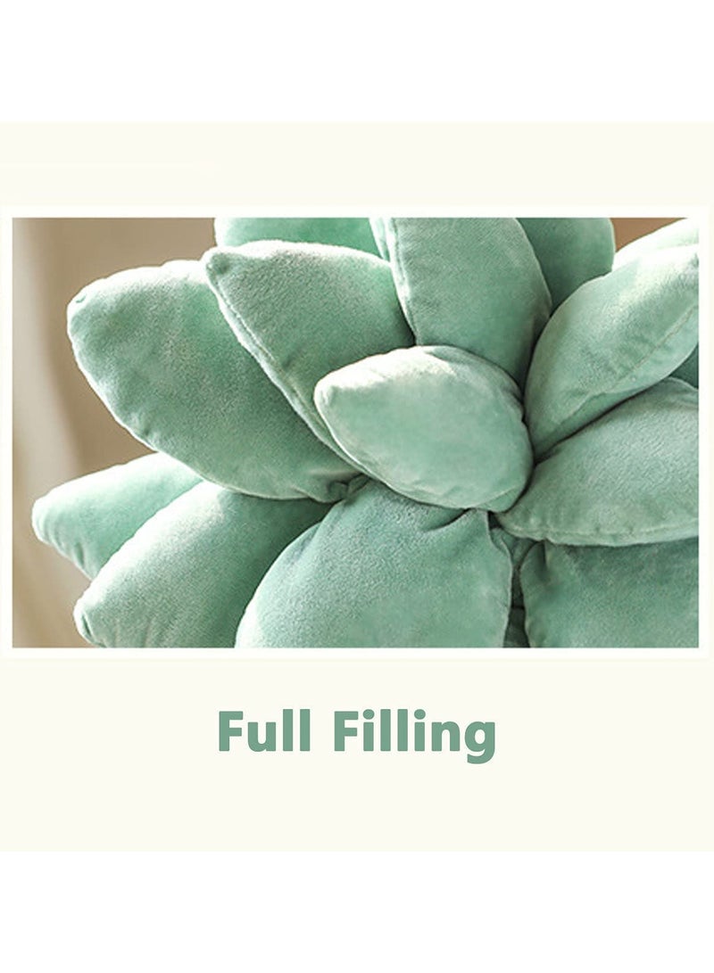 SOLARAE وسادة عصارية بطول 9.8 بوصة، نبات محشو لطيف، وسائد قماشية ناعمة ثلاثية الأبعاد، وسادة صبار، وسادة فاخرة جديدة لتزيين الحديقة وغرفة النوم والبيت - Image 3