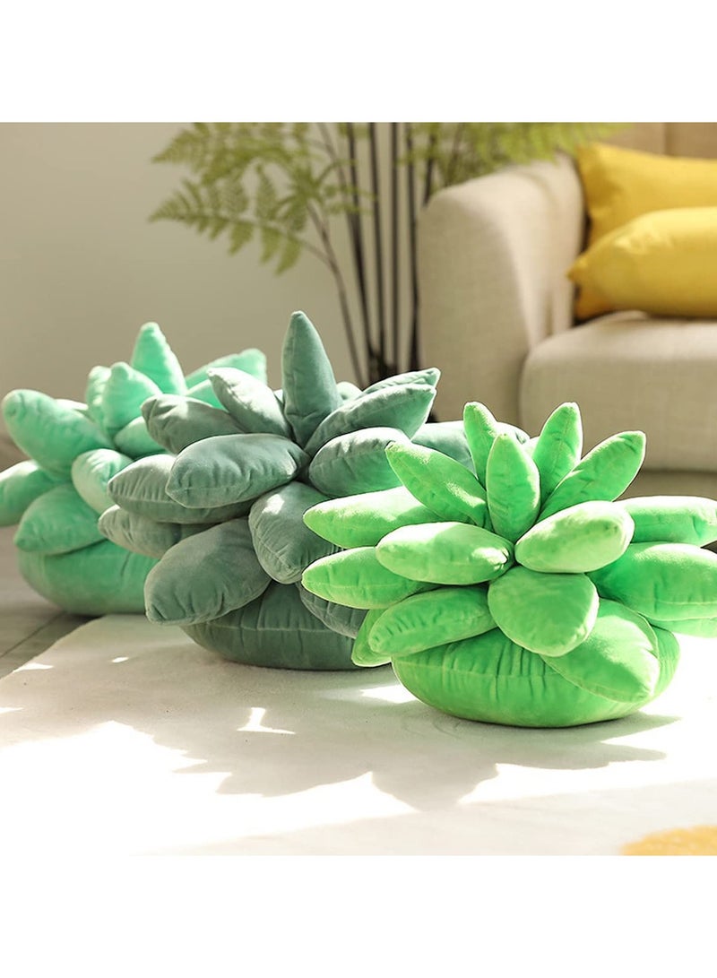 SOLARAE وسادة عصارية بطول 9.8 بوصة، نبات محشو لطيف، وسائد قماشية ناعمة ثلاثية الأبعاد، وسادة صبار، وسادة فاخرة جديدة لتزيين الحديقة وغرفة النوم والبيت - Image 5