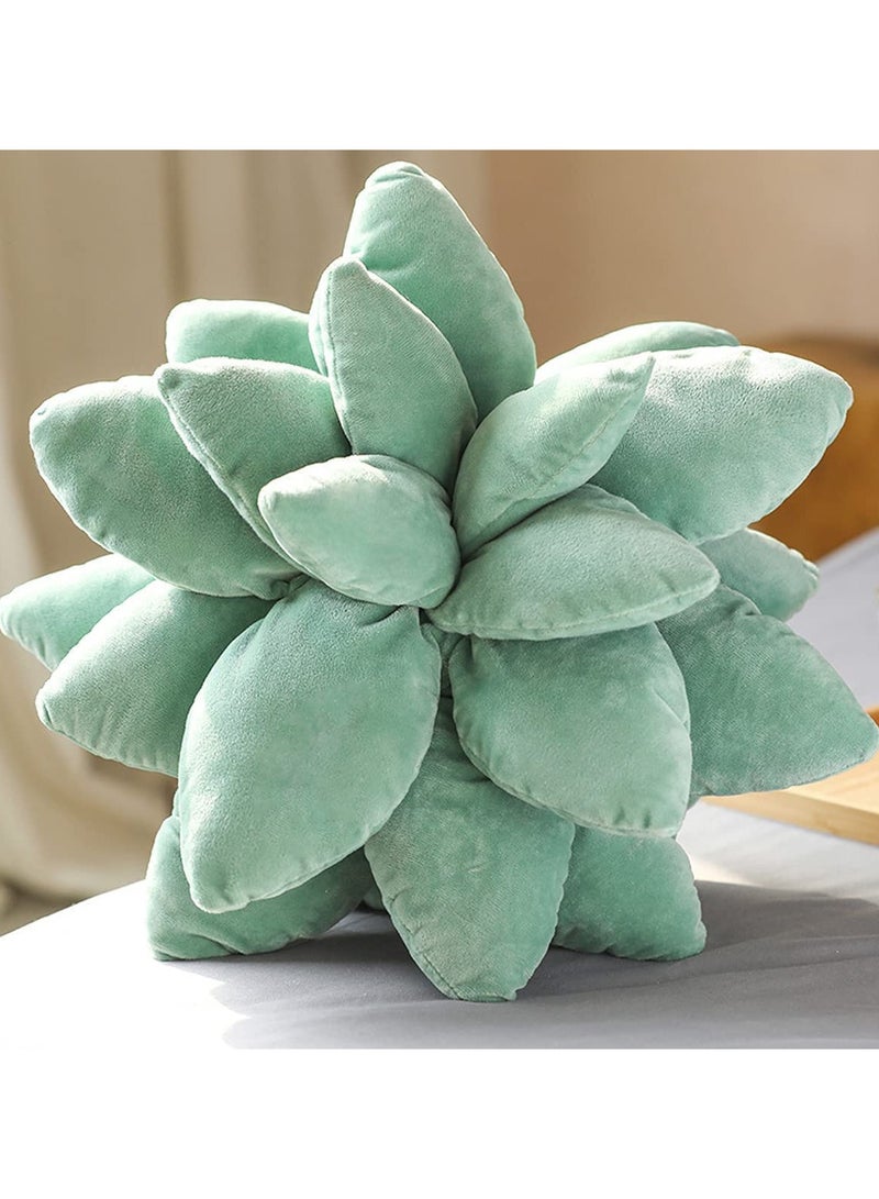 SOLARAE وسادة عصارية بطول 9.8 بوصة، نبات محشو لطيف، وسائد قماشية ناعمة ثلاثية الأبعاد، وسادة صبار، وسادة فاخرة جديدة لتزيين الحديقة وغرفة النوم والبيت - Image 4