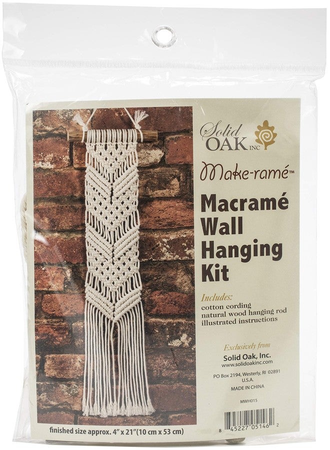 Solid Oak Small Format Macrame Kit-Chevrons - Image 1