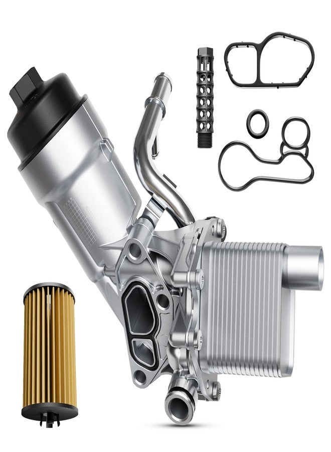 YITHSWAY Aluminum 55566784 Engine Oil Cooler for Chevy Cruze Limited Sonic Trax 1.4L 2011-2020, #OE 918-428 55565388 88179-91400 Oil Filter Housing Adapter Assembly - Image 1