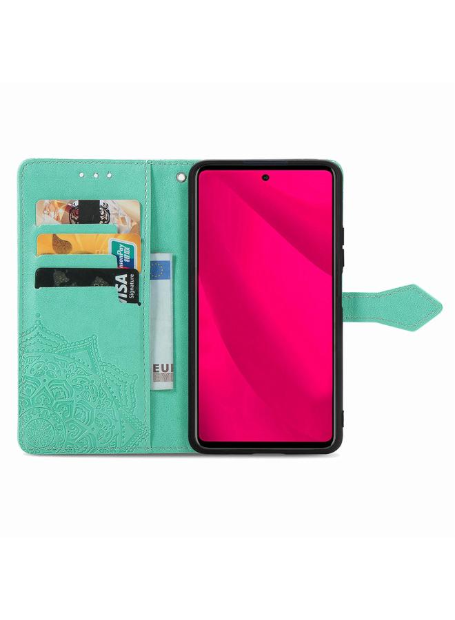 S-TOP Case For Honor 400 Lite Mandala Flower Embossed Leather Phone Case - Image 3