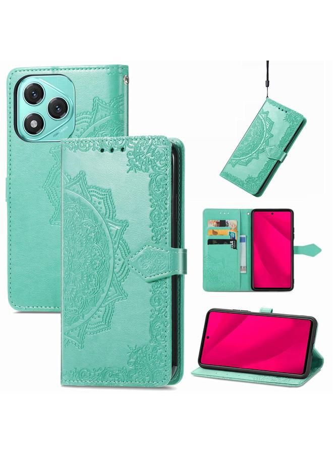 S-TOP Case For Honor 400 Lite Mandala Flower Embossed Leather Phone Case - Image 1