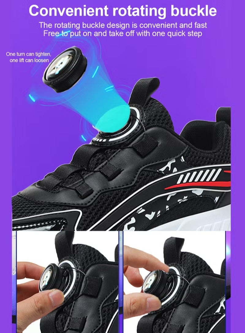 Loquat Kids Roller Skate Shoes Fashion With Four Wheels Sport Sneaker Outdoor for Kids For Boys Girls - Image 5