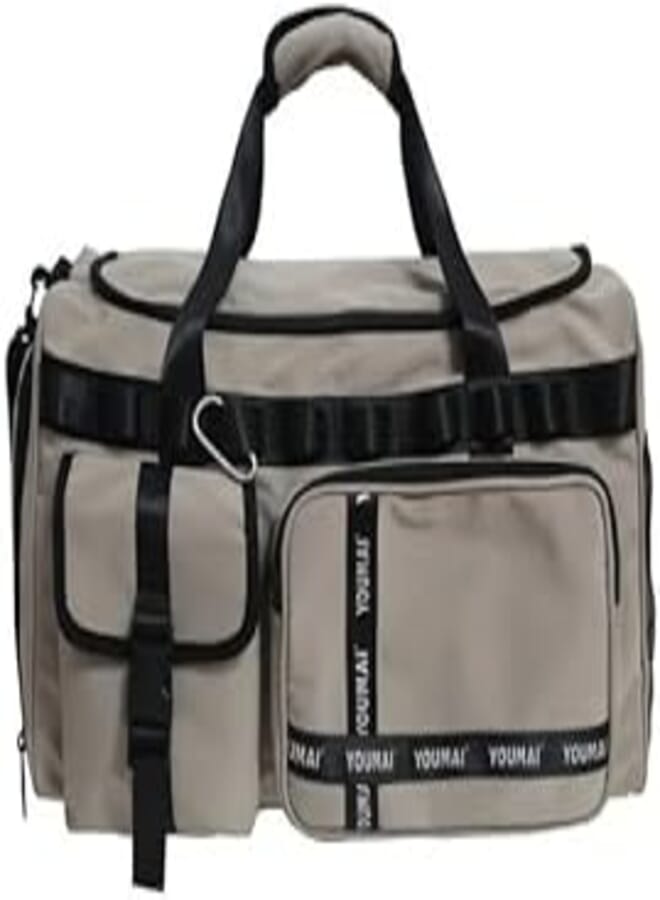 Sports Travel Duffel Bag with Trolley Bag, Talha Sports Bag for Men and Women with Shoes Compartment, Large Capacity Weekend Travel Bag (Multi (1), color vary)