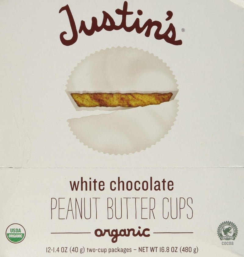 Justin's Organic White Chocolate Peanut Butter Cups - Image 1
