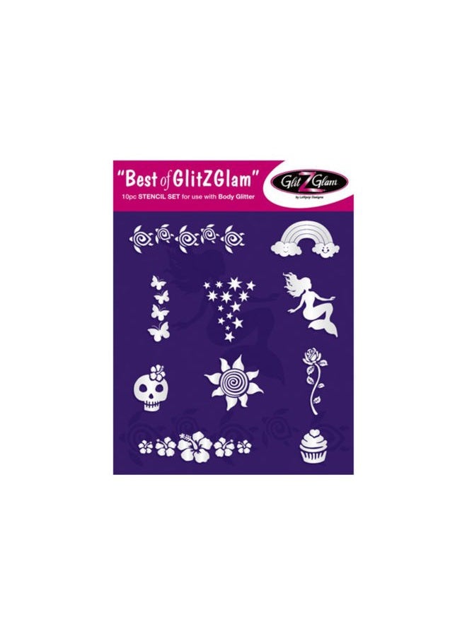 GlitZGlam Tattoo Stencil Set: Best Of Temporary Tattoos Stencils Set By Glitzglam Body Art - Hypoallergenic And Dermatologist Tested! - Image 5