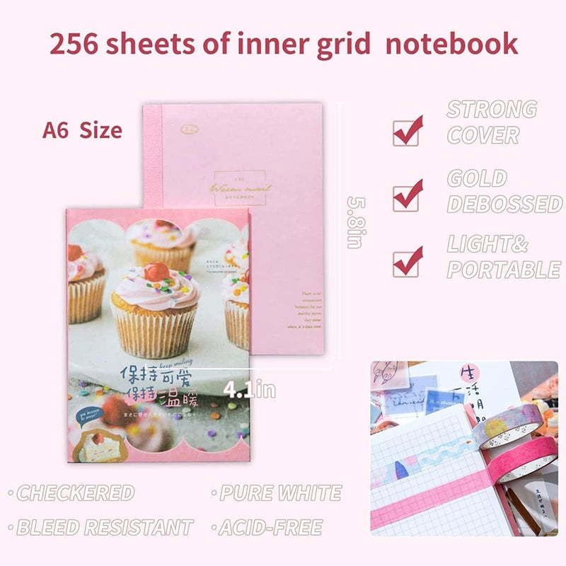 CESITRA Journal Scrapbook Kit | Vintage Aesthetic Scrapbook Kit | Journal Supplies with Scrapbooking Paper Birthday Craft Gift | Scrapbook for Kids Girl (Pink Ice - Cream Scrapbook) - Image 4