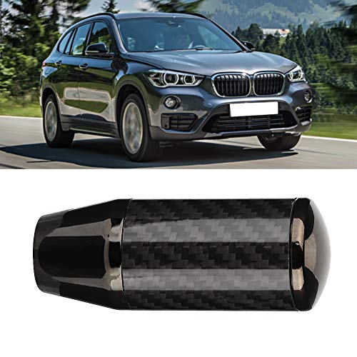 Aramox Universal Shift Knob, Aluminum Alloy Black Carbon Fiber Car Auto Manual Gear Shift Stick Knob Head Shifter - Image 3